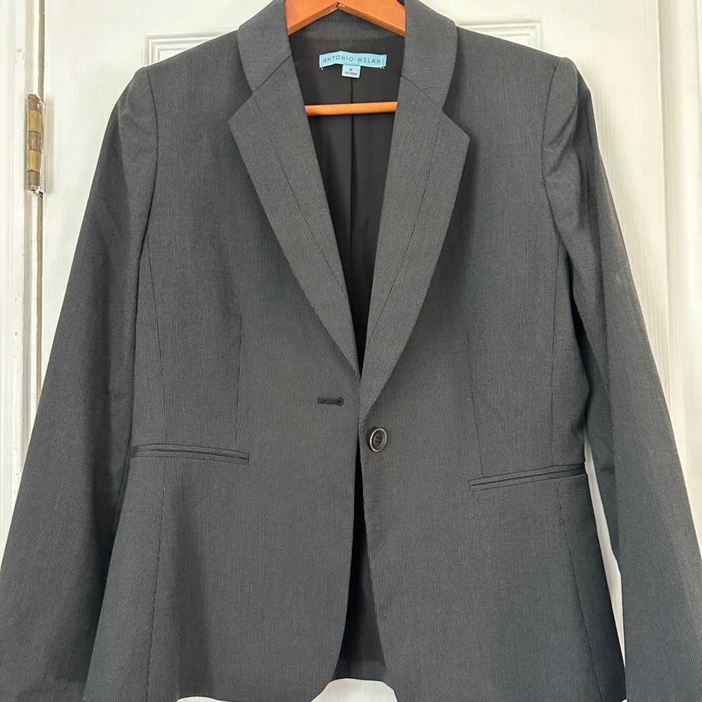 ANTONIO MELANI Dark Gray Suit Jacket